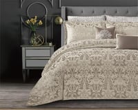 مفرش قرطبة شتوي جاكارد بيج غامق