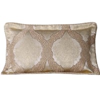 مفرش لاميس الفاخر مزدوج قطن جاكارد مطرز بيج ذهبي ع...