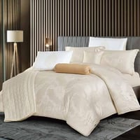 مفرش بانا صيفي مزدوج جاكارد فاخر سكري عدد القطع 9