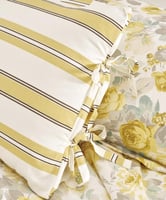 مفرش إنسجام صيفي قطن أصفر برسومات الزهور