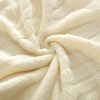 مفرش وورم شتوي فرو محفور كريمي