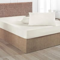 غطاء وسادة تركي كريمي سادة قطن فاخر مقاس 70x50 سم