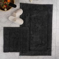 طقم دعاسة أرضية فريم تركي فرو رصاصي غامق مائل للفح...