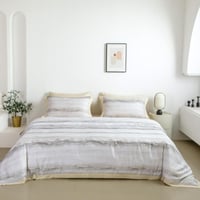 مفرش دينا صيفي مفرد ونص من التنسل الفاخر بلون أبيض...