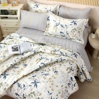 مفرش سمر لاند قطن 100% صيفي خفيف مضغوط مزدوج برسوم...