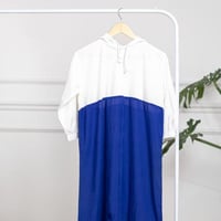 شرشف صلاة أطفال سادة أزرق و أبيض