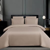 طقم غطاء لحاف بلانكا صيفي مزدوج فندقي فاخر بيج عدد...