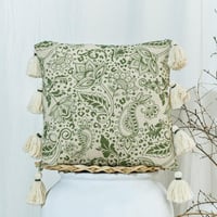 خدادية فيرونا تركي مربعة بحشوة كريمي و أخضر برسوما...