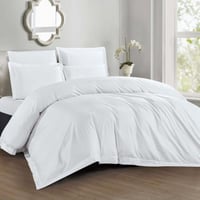 مفرش ألينا صيفي مزدوج قطن أبيض 300 غرزة عدد القطع...