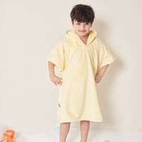 منشفة كابا أطفال ريفي بأزرار و غطاء رأس أصفر عمر 4...