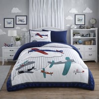 مفرش فريزيا صيفي مقاس كوين 150x200 سم أبيض كحلي عد...