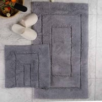 طقم دعاسة أرضية فريم تركي فرو رصاصي عدد القطع 2