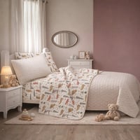 مفرش تورين أطفال صيفي مضغوط مفرد ونص بيج عدد القطع...