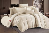 مفرش روز ووتر مزدوج قطن بيج عدد القطع 9