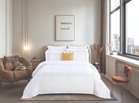 مفرش تانجير صيفي مزدوج أبيض وجملي مطرز عدد القطع 9