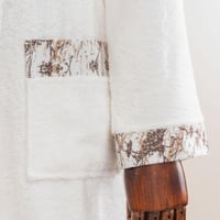 طقم روب أستحمام آفكو قطن تركي مطرز أبيض عدد القطع...