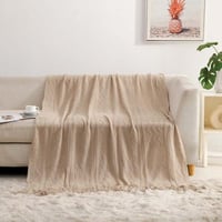 بطانية دان شال خفيفة بامبو بيج غامق مقاس 130 × 170...