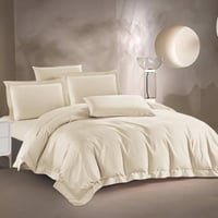 مفرش كانيز مزدوج قطن 300 غرزة فاخر بيج غامق عدد ال...