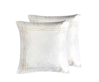 مفرش براندو صيفي مزدوج فاخر مطرز كريمي عدد القطع 1...