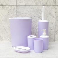 طقم إكسسوارات حمام ليلكي القطع 6