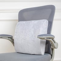 وسادة مسند للظهر فوم طبية رصاصي 38×35x12 سم