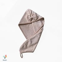 منشفة لف شعر ريفي بيج 75 × 28 سم