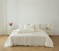 مفرش ماجدة صيفي بامبو كريمي