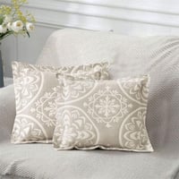 غطاء خدادية مايني قطن جاكارد رصاصي عدد القطع 2