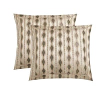 مفرش هوني مون مزدوج قطن جاكارد مطرز ذهبي ورصاصي عد...