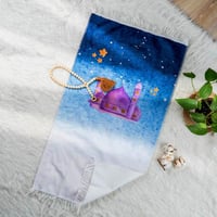 سجادة صلاة أطفال كحلي برسومات النجوم 50x90 سم