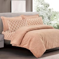 مفرش سياتل شتوي مفرد و نص مخمل لحمي عدد القطع 4