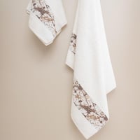 طقم روب أستحمام آفكو قطن تركي مطرز أبيض عدد القطع...