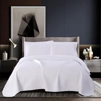 مفرش ساندي صيفي خفيف مضغوط مفرد و نص أبيض عدد القط...