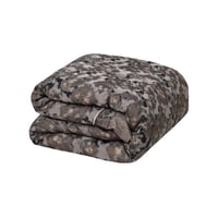 مفرش إنجلش هوم مزدوج قطن فاخر بيج غامق ورصاصي عدد...