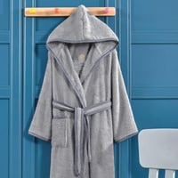 روب نداف ولادي اطفال - قطن 100% فاخر - تركي - رصاص...