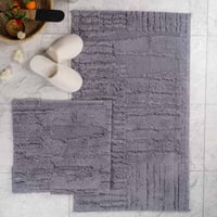 طقم دعاسة أرضية نورا تركي فرو رصاصي عدد القطع 2