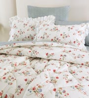 مفرش ريد روز صيفي كوين مقاس 200x150 سم قطن فاخر أب...