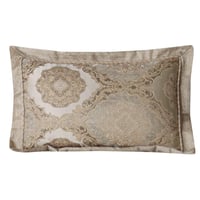 مفرش قيروان الفاخر مزدوج قطن جاكارد مطرز بيج ذهبي...