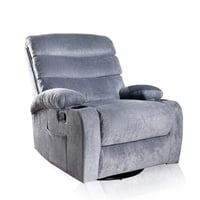 كرسي استرخاء دوار هزاز رصاصى