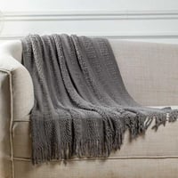 بطانية دان شال خفيفة رصاصي غامق مقاس 130 × 170سم