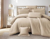 مفرش رانا مزدوج قطن بيج عدد القطع 7