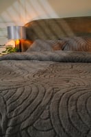 مفرش كولمبوس شتوي فاخر مزدوج فرو رصاصي عدد القطع 4