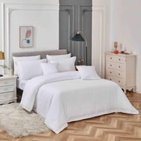 مفرش فندقي نداف قطن مقاس كوين 200x160 سم أبيض 250...