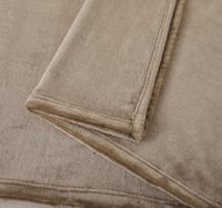 بطانية شتوي مخمل ناعم بني