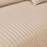 مفرش فندقي نداف قطن بيج 250 غرزة