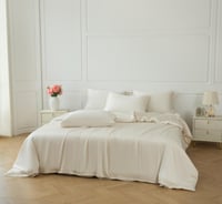 مفرش ماجدة صيفي بامبو كريمي