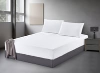 مفرش آتون فندقي قطن أبيض فاخر