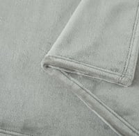 بطانية شتوي مخمل ناعم بترولي فاتح