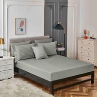 مفرش فندقي نداف قطن مقاس كوين 200x160 سم رصاصي 250...