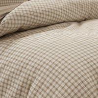 مفرش إشراقة مفرد ونص قطن بني فاتح عدد القطع 4